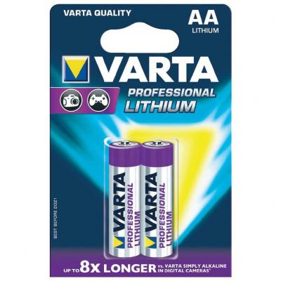 Varta AA 2db Professional lithium ceruza elem Elektromos alkatrsz alkatrsz vsrls, rak